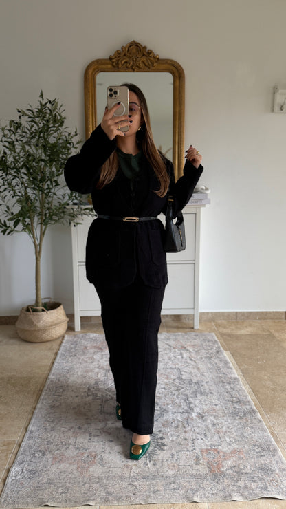Ensemble modest minimaliste en maille (3 pièces)