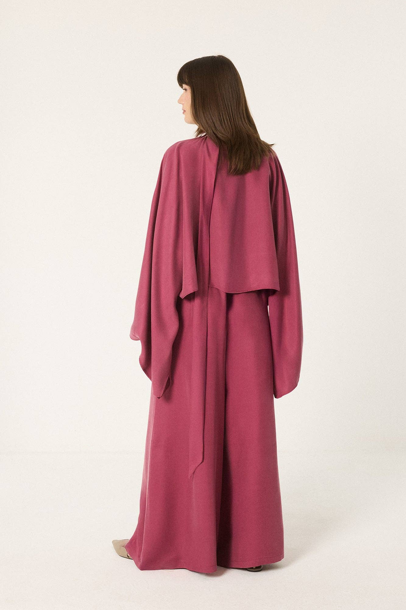 Ensemble Modest Fashion Modal Femme – Blouse Kimono Manches Larges et Pantalon Large Flui