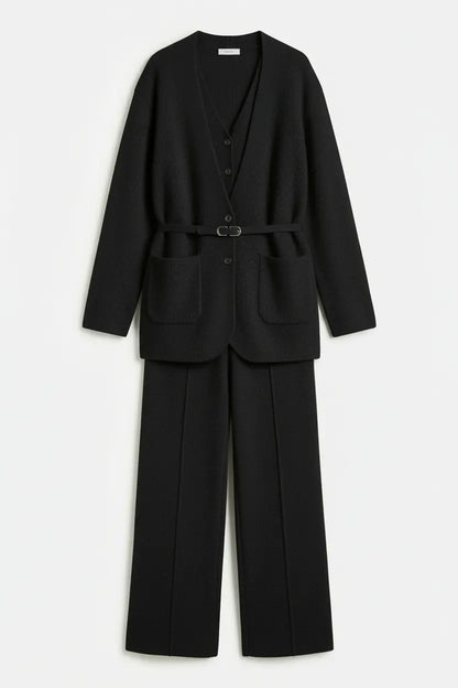 Ensemble modest minimaliste en maille (3 pièces)