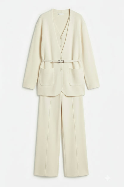 Ensemble modest minimaliste en maille (3 pièces)