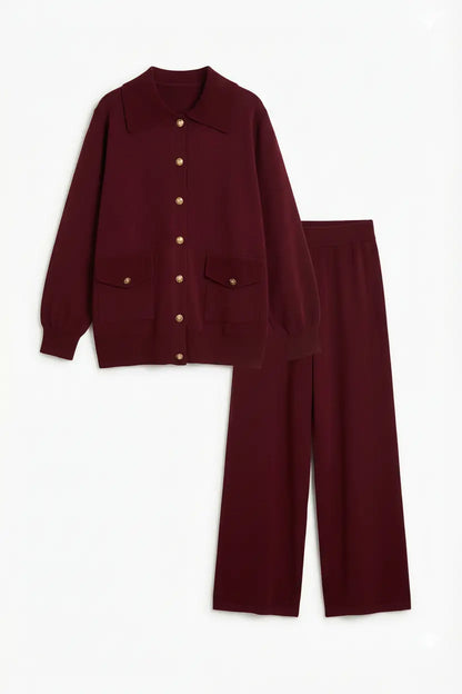Ensemble Femme Modeste 2 Pièces | Tunique Boutonnée & Pantalon Large