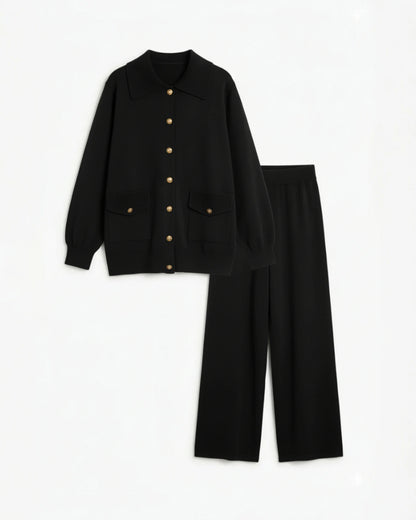 Ensemble Femme Modeste 2 Pièces | Tunique Boutonnée & Pantalon Large