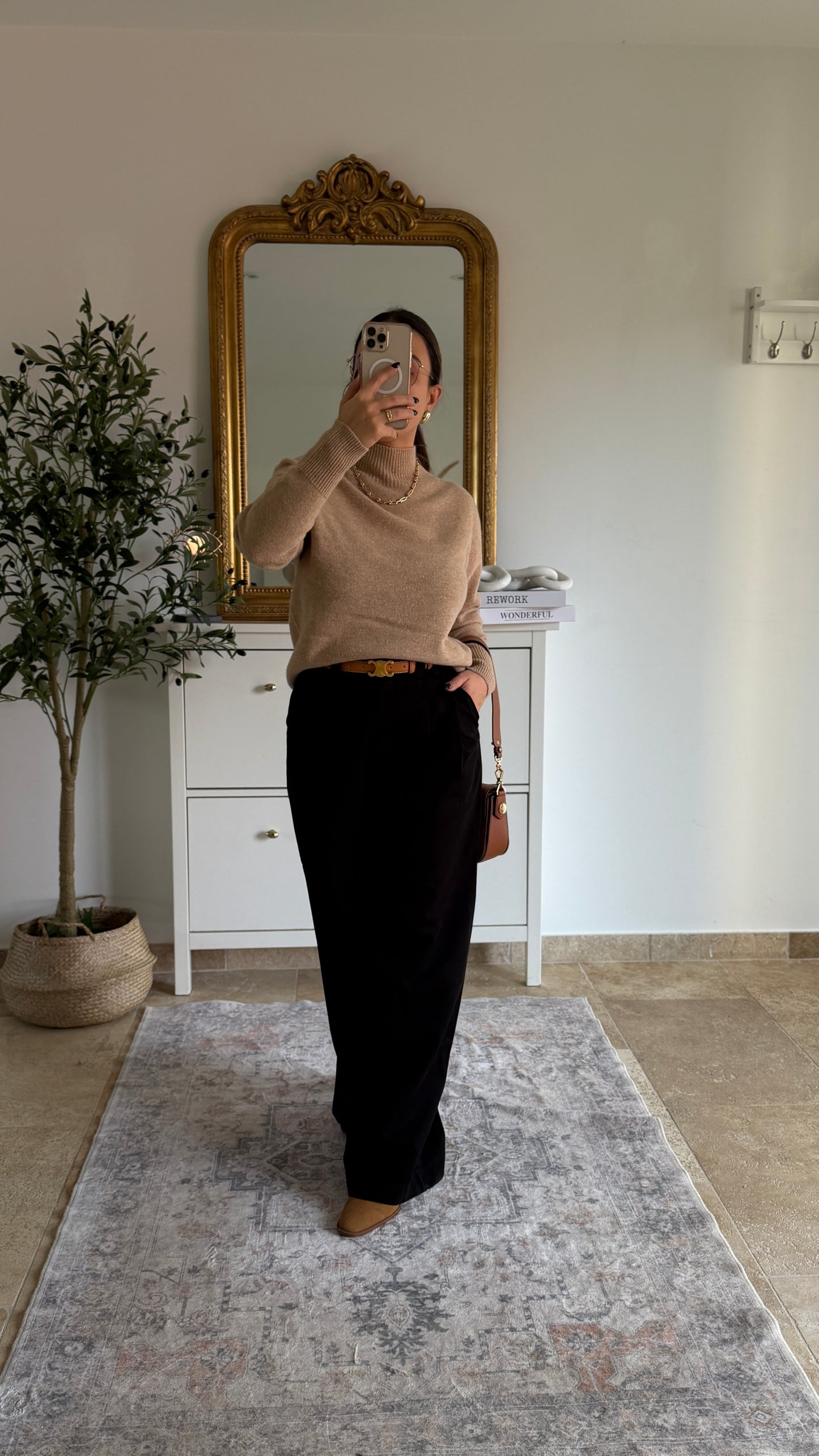 Pantalon Large Femme | Coupe Fluide Taille Haute à Pinces