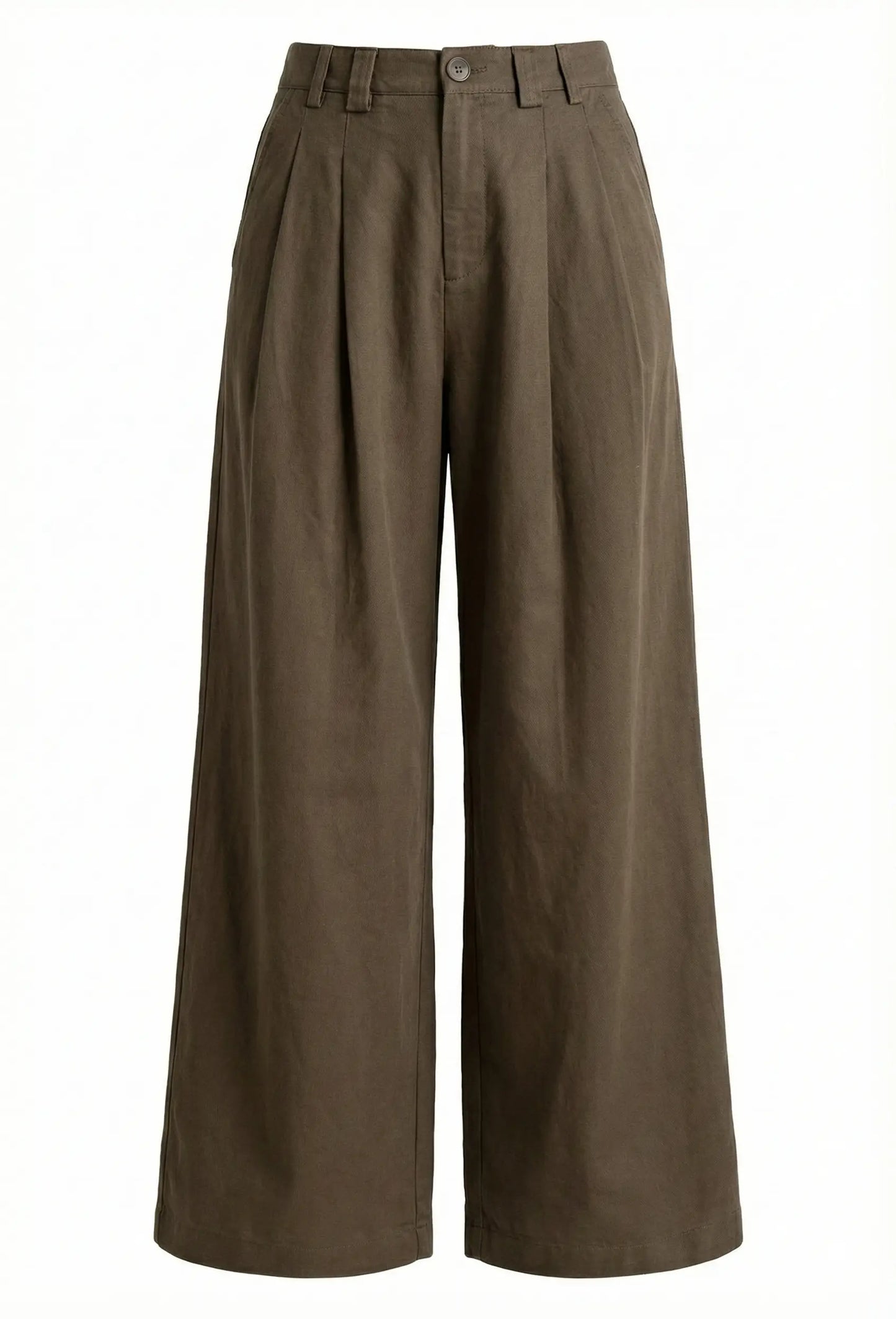 Pantalon Large Femme | Coupe Fluide Taille Haute à Pinces